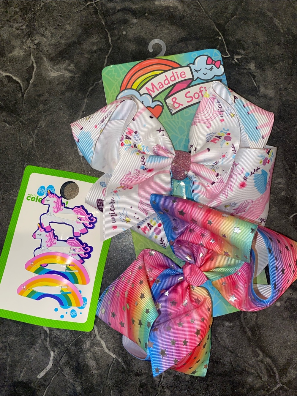 Unicorn 🦄 Rainbow 🌈 Hair Accessories Bundle